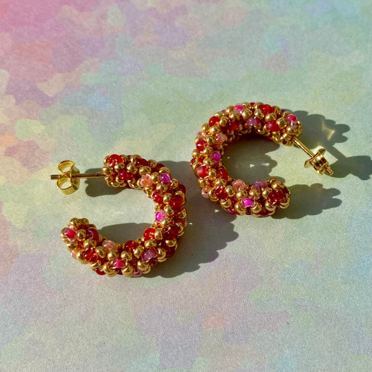 LA CROISETTE Hoop Earrings, amour
