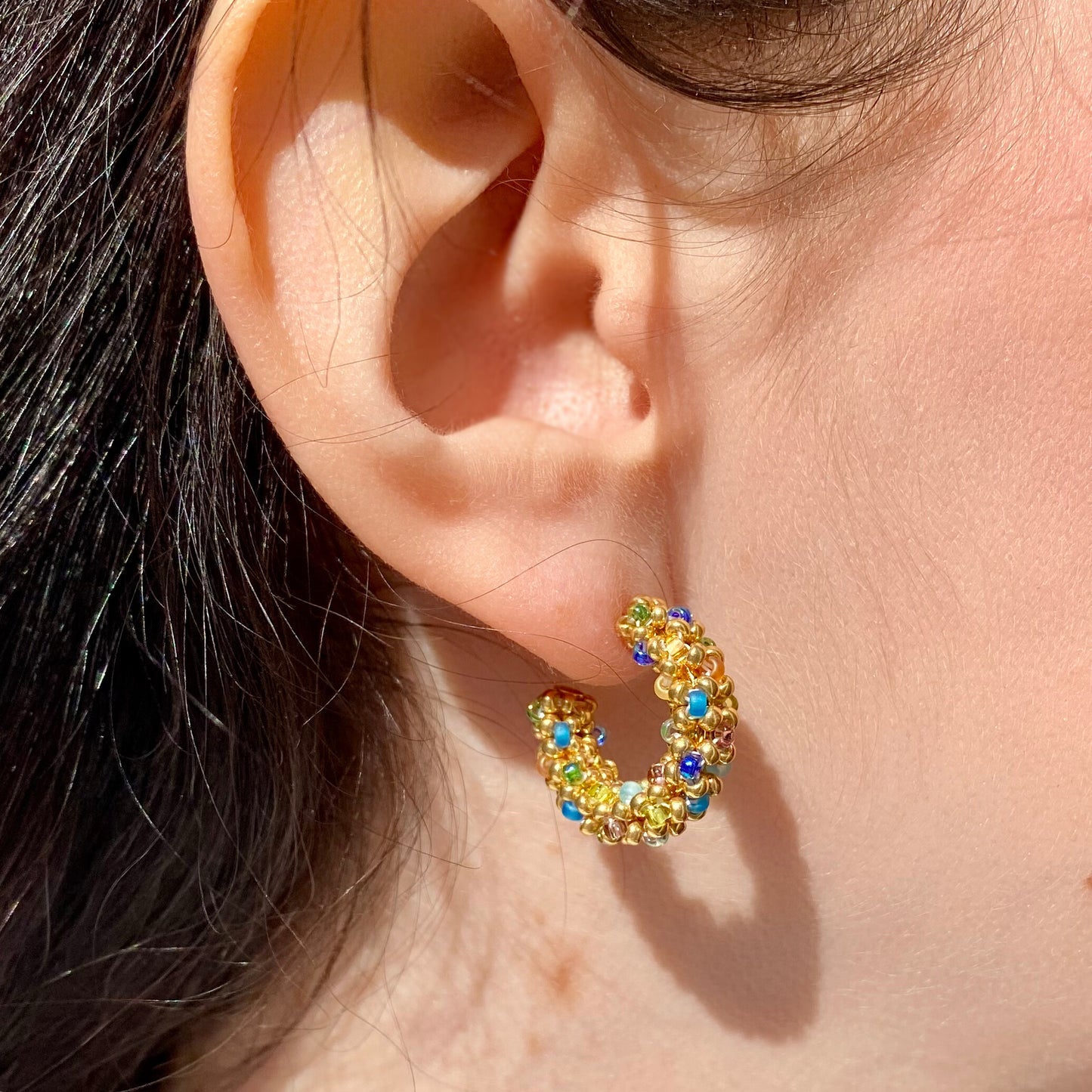 LA CROISETTE Hoop Earrings, Provence