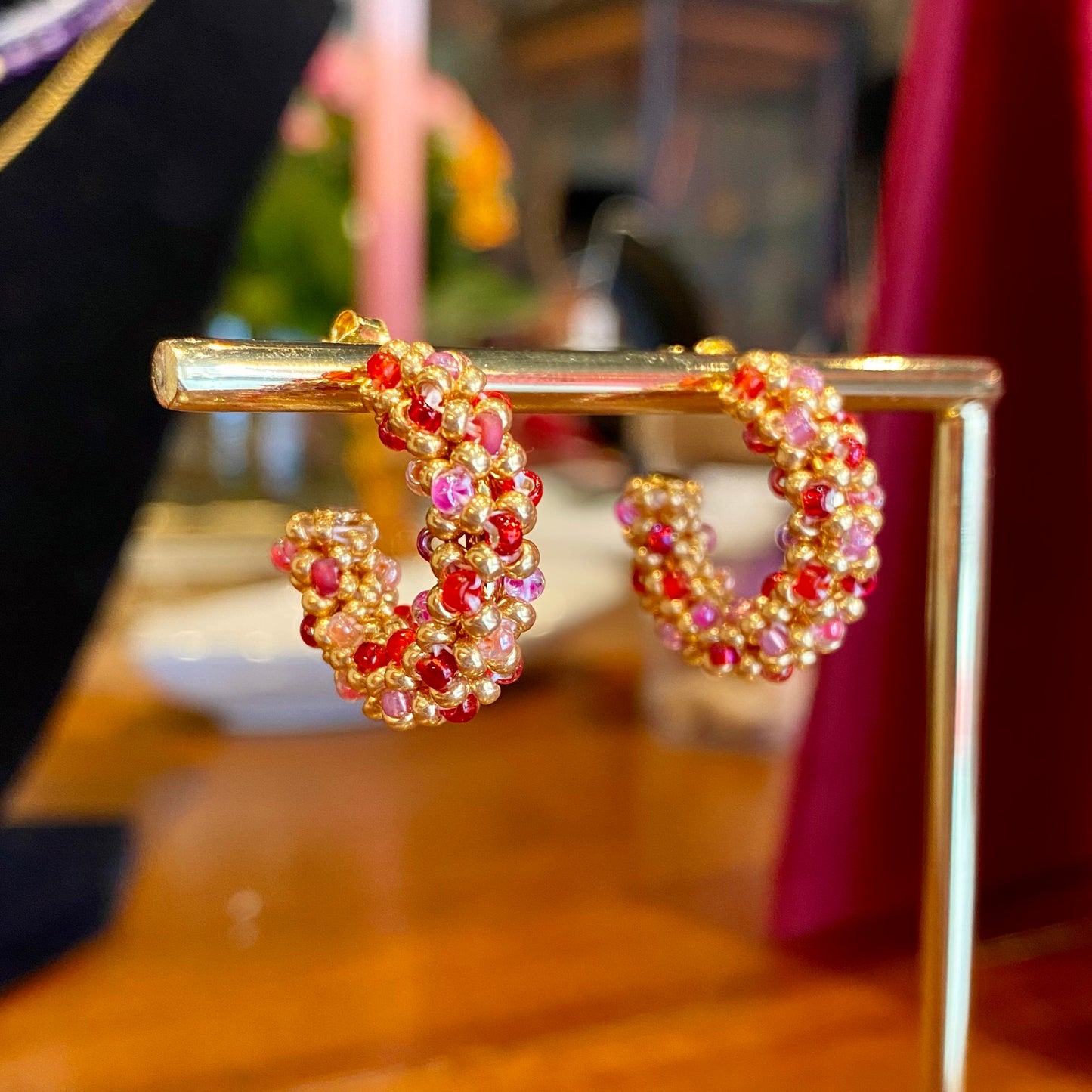 LA CROISETTE Hoop Earrings, amour