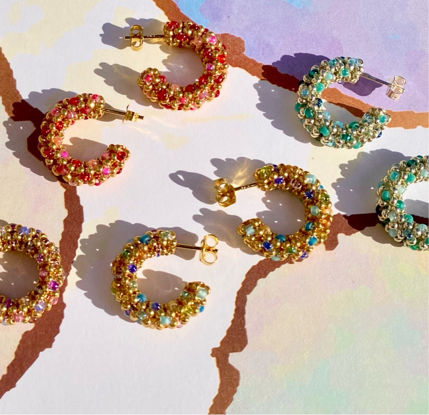 LA CROISETTE Hoop Earrings, Provence