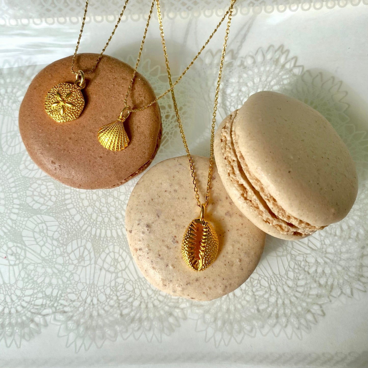 Dainty seashell necklaces