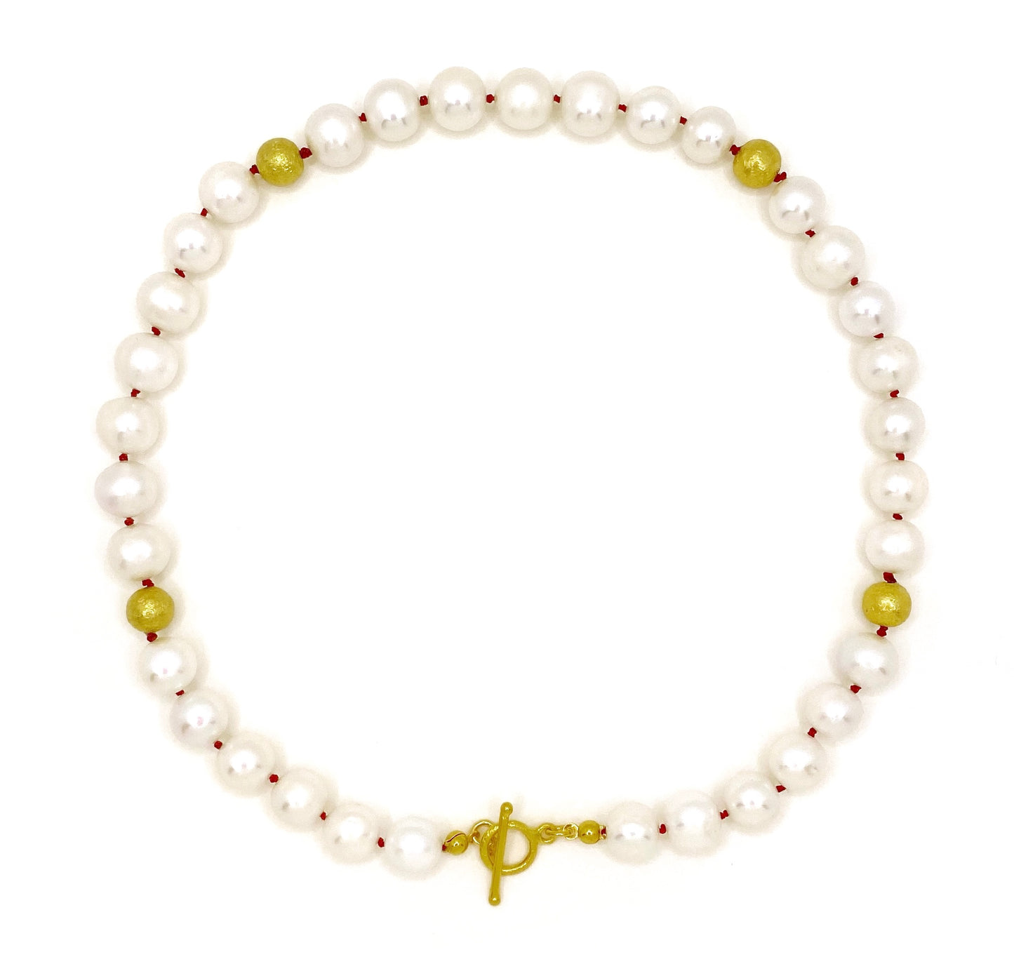 Cannes Pearl Collier, red
