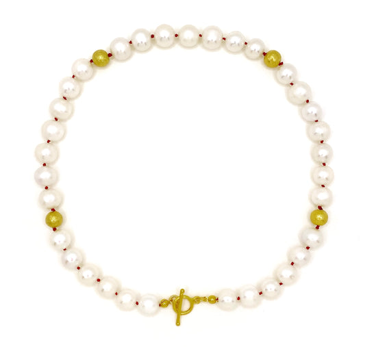 Cannes Pearl Collier, red