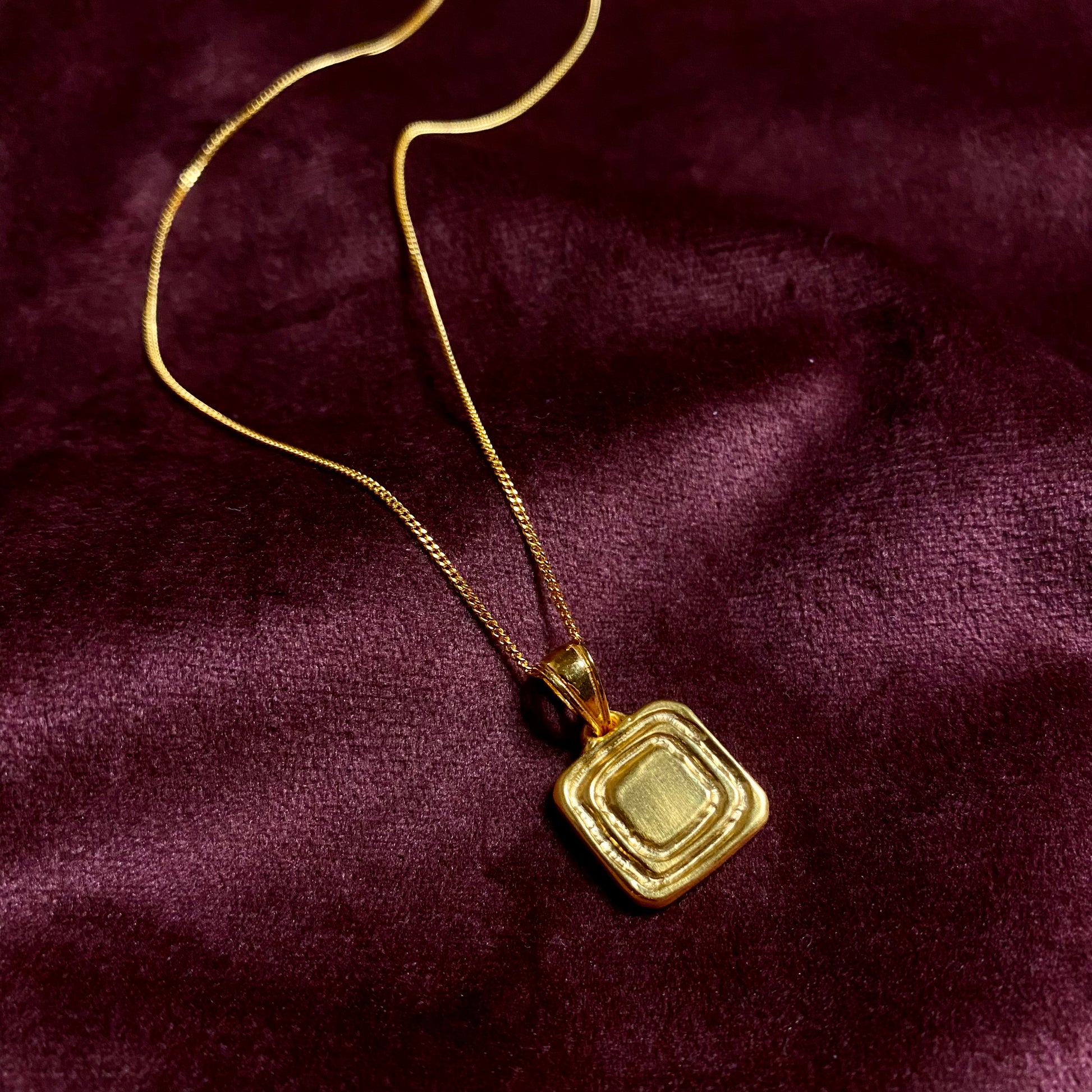 Vermeil pendant necklace