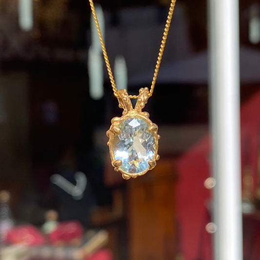 OCEAN’S SECRET Necklace, aquamarine