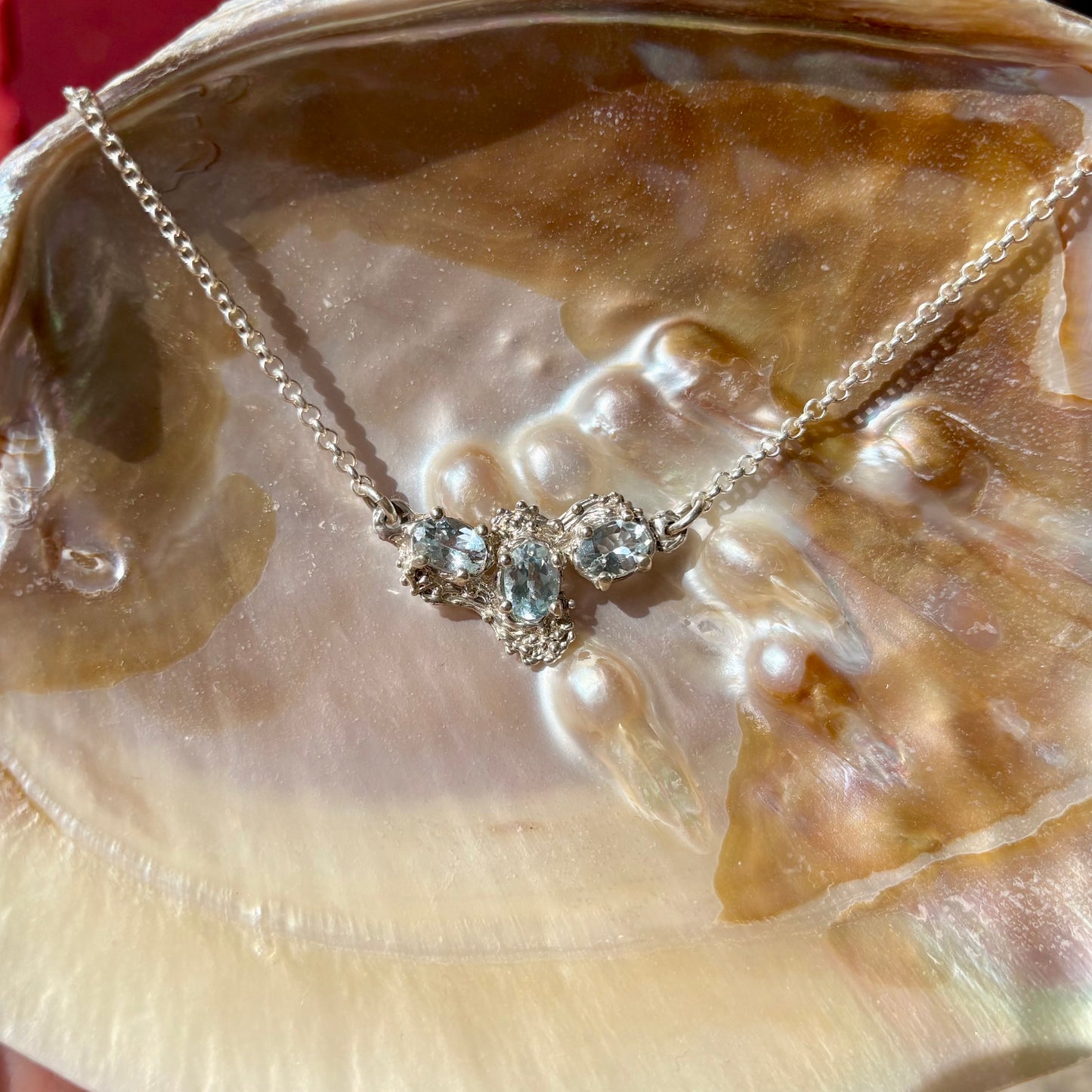 VAGUE DU CAP Collier, aquamarine
