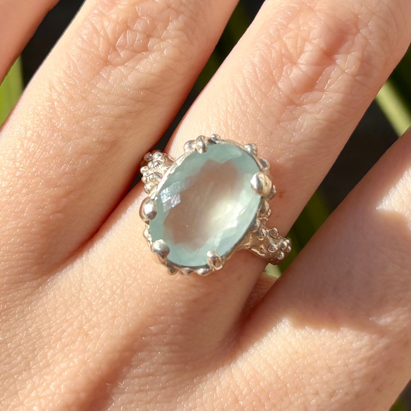 TRÉSOR DE LA MER Ring, aquamarine, size 54