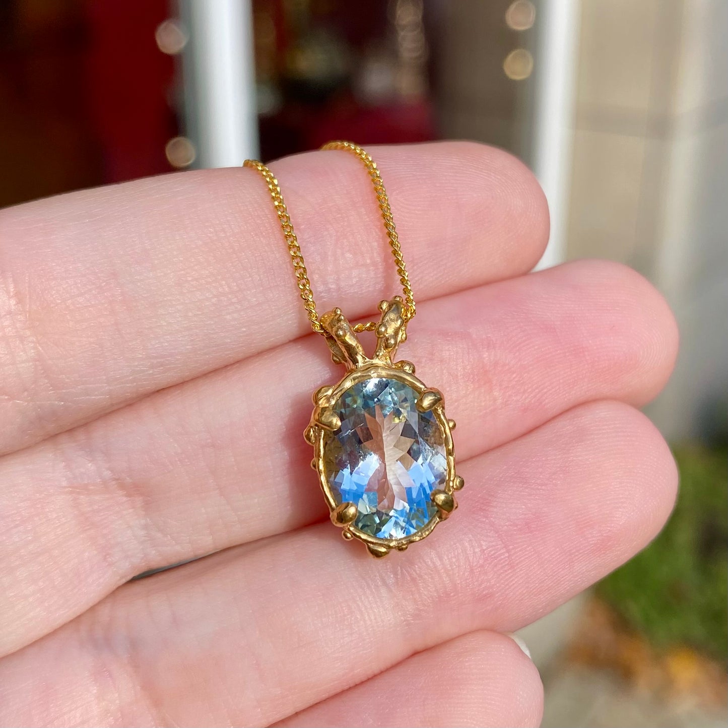 OCEAN’S SECRET Necklace, aquamarine