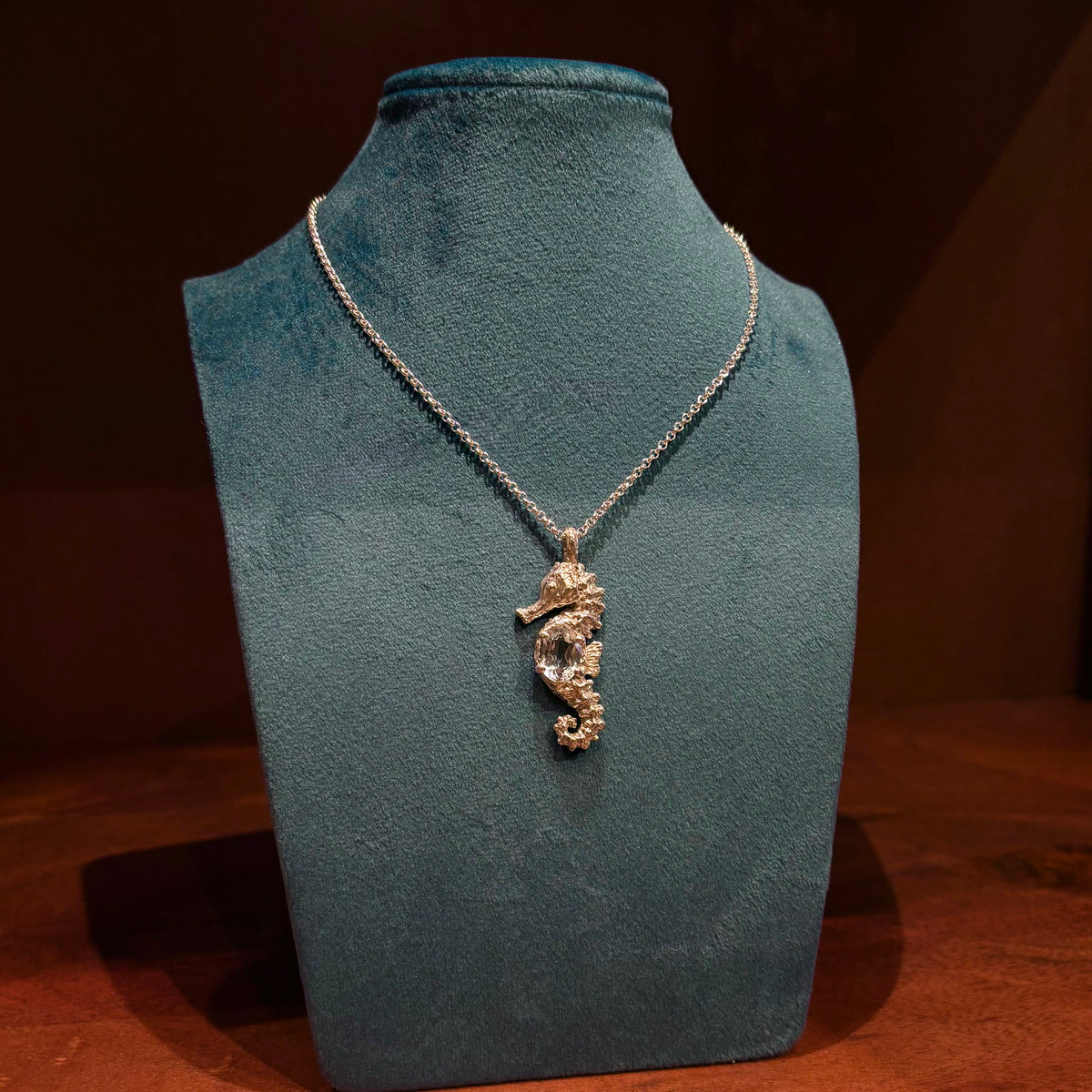 CHEVAL DE MER Necklace, aquamarine