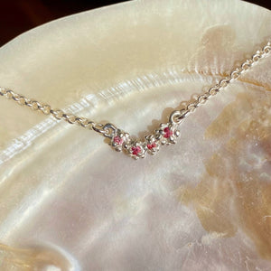 SAPPHIRE REEF Necklace, pink sapphire