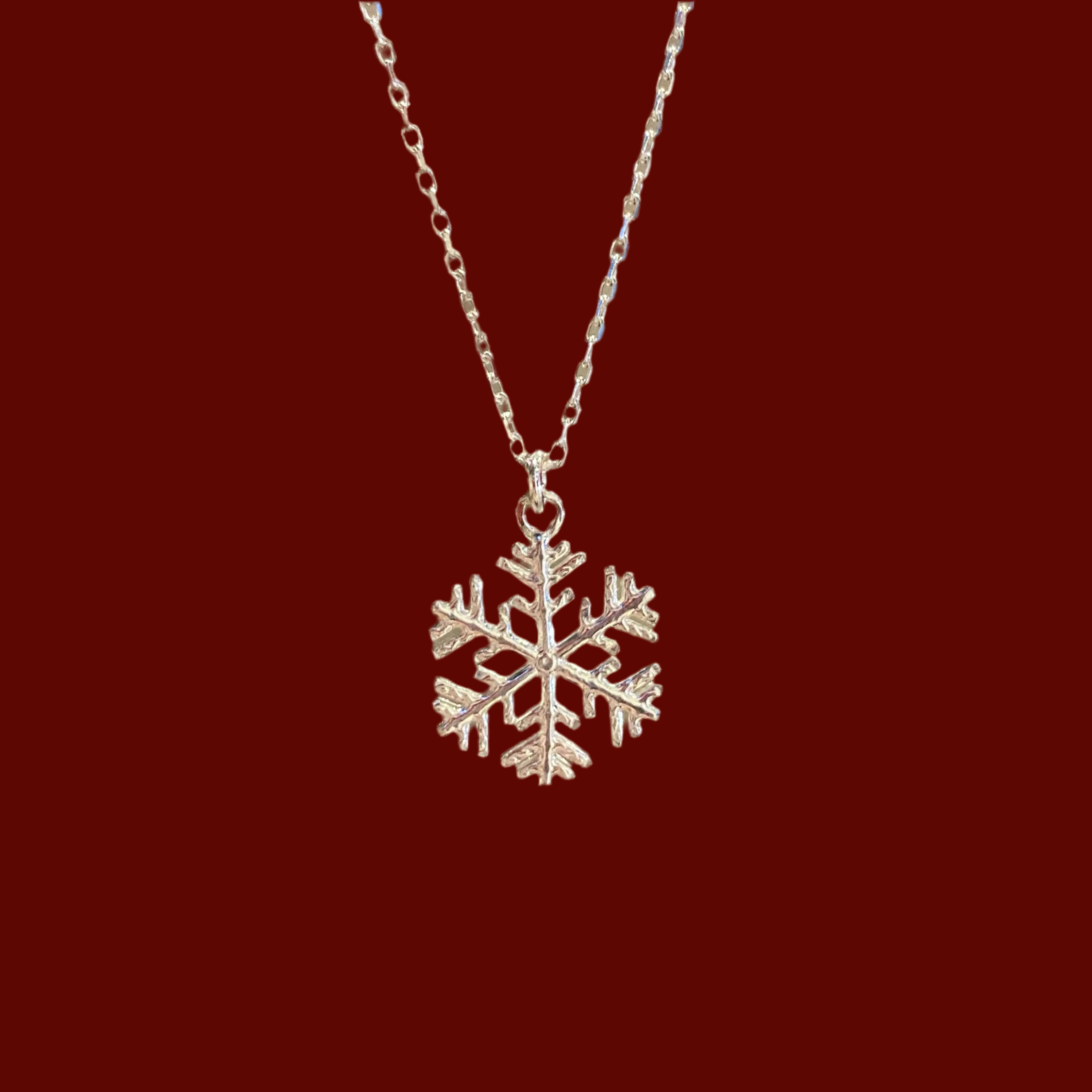 SNOWFLAKE Necklace, silver