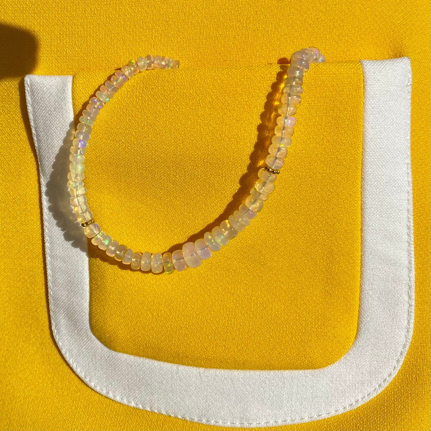 LUMINOUS TIDE Collier, Ethiopian opal