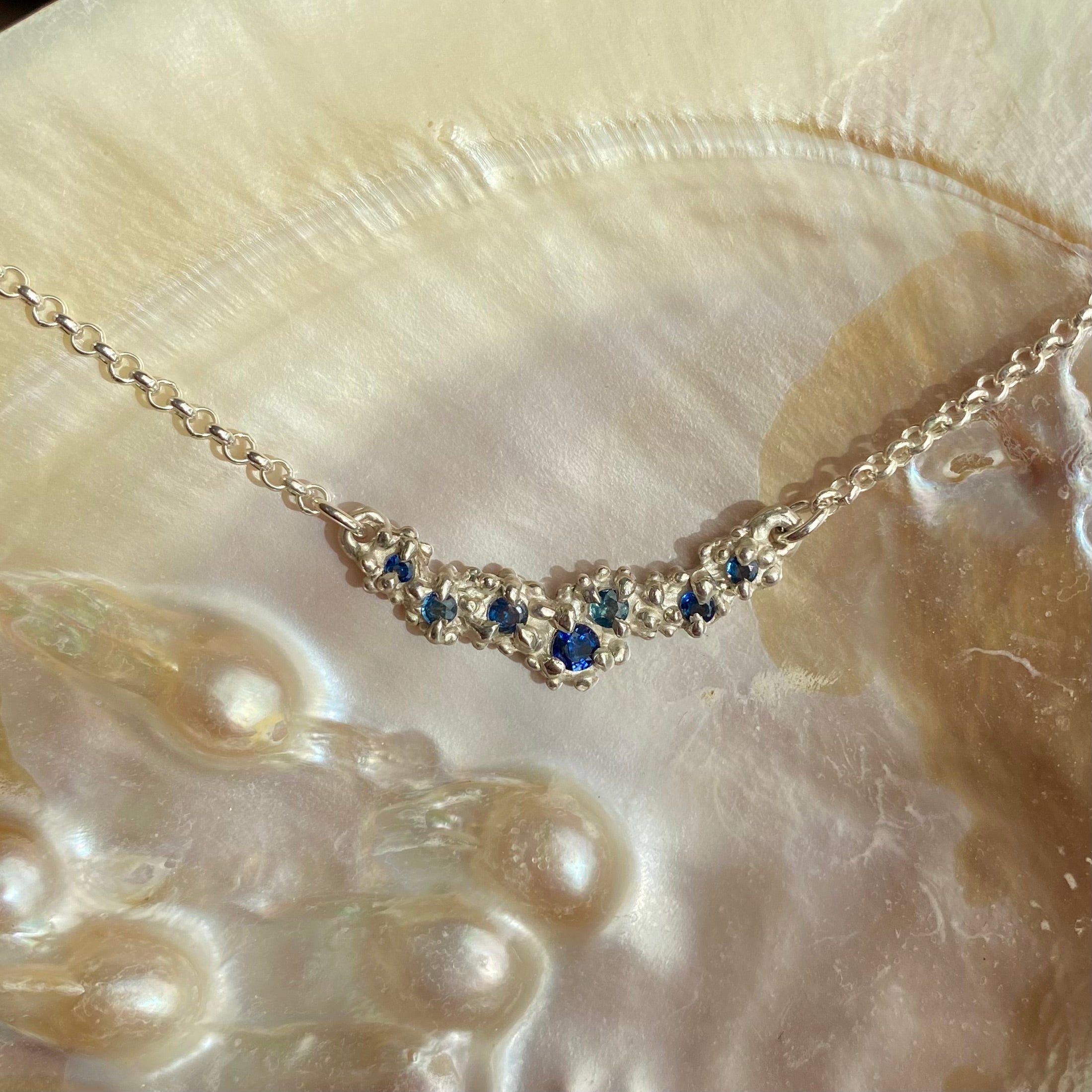 SAPPHIRE REEF Necklace, blue sapphire