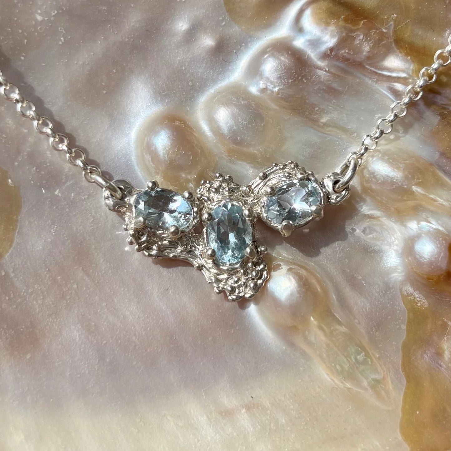 VAGUE DU CAP Collier, aquamarine