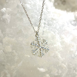 SNOWFLAKE Necklace, silver