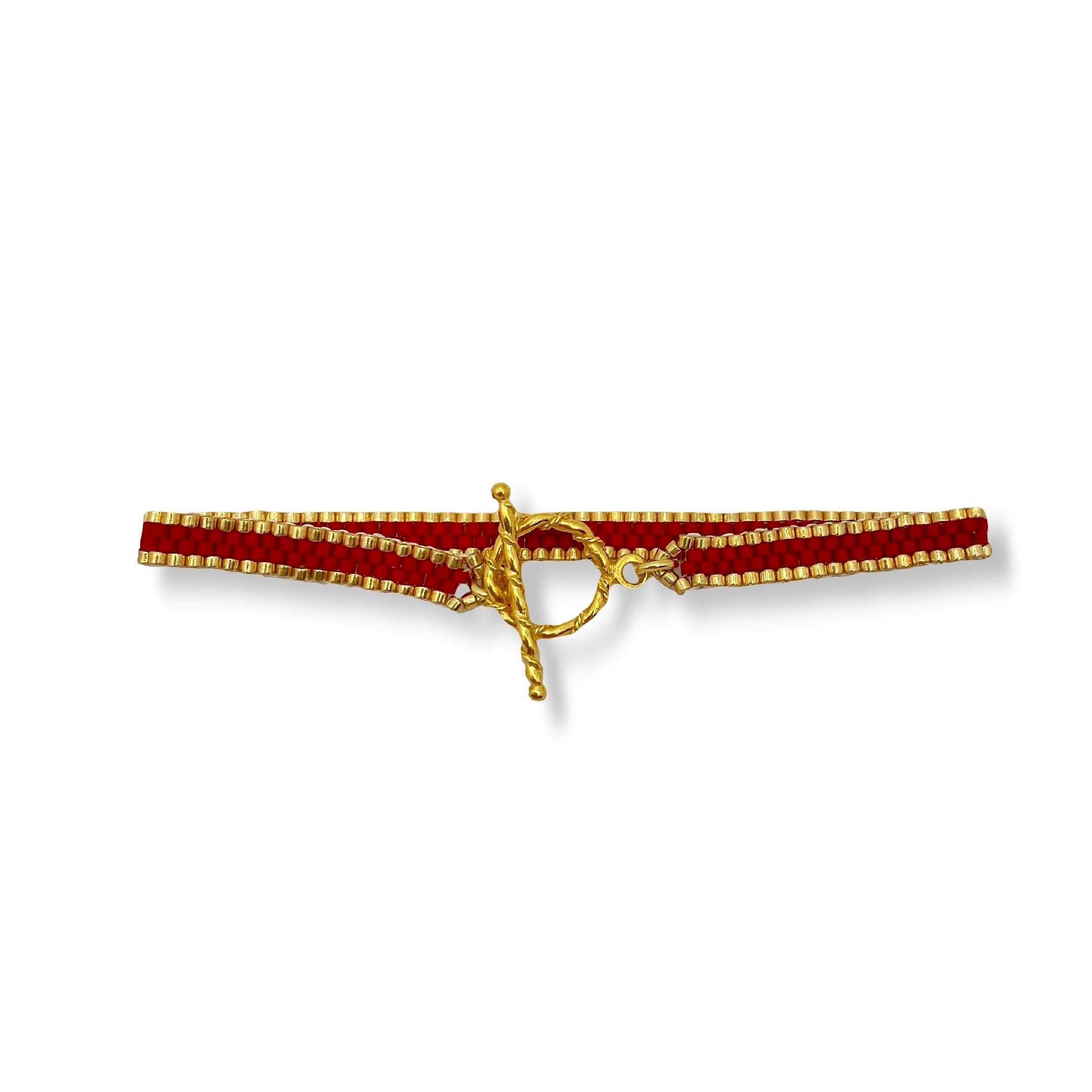 La Croisette Bracelet, red