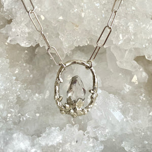 Crystal grotto Herkimer Quarz pendant 