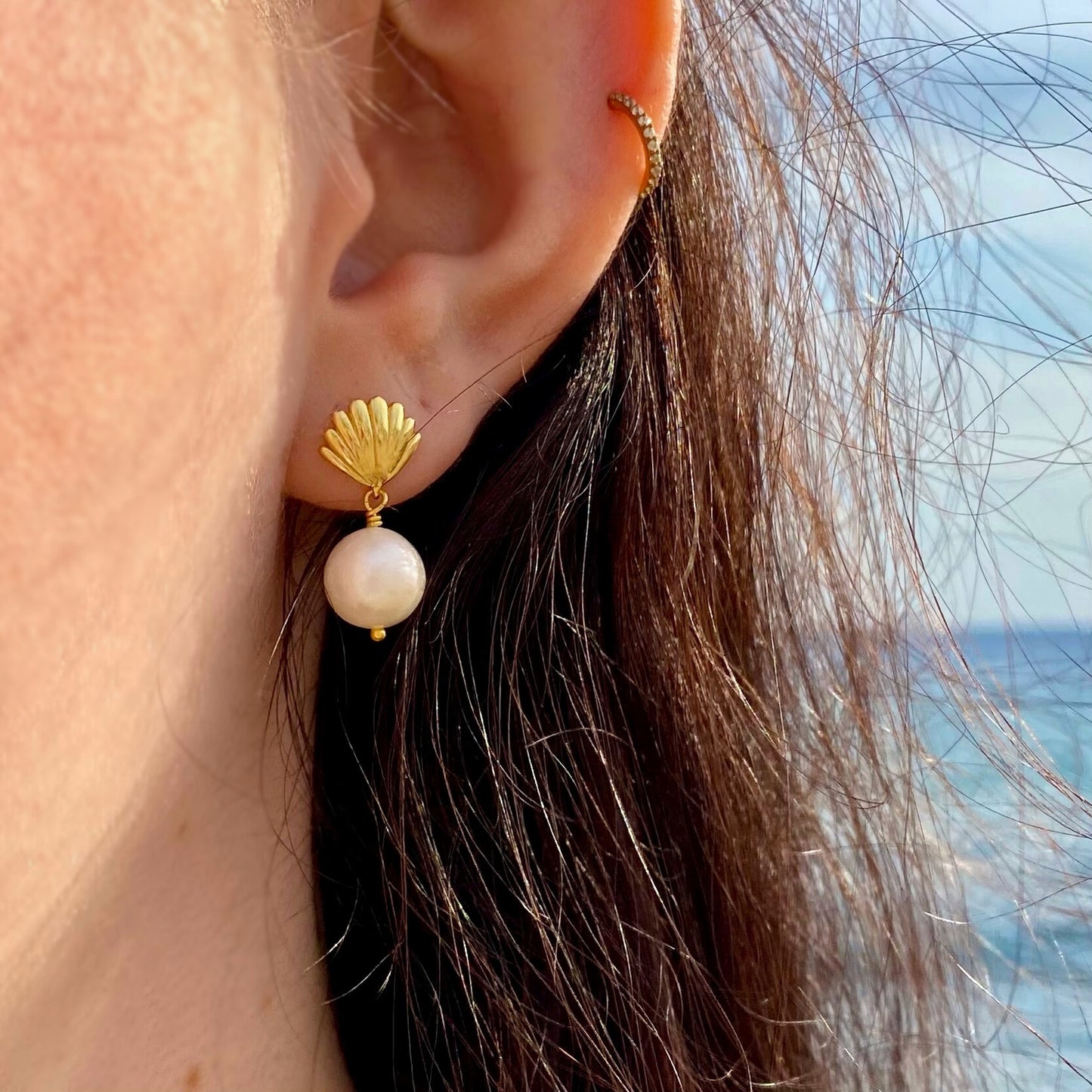 ANTIBES Seashell earrings