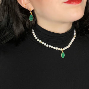 ABSINTHE Malachite Earrings