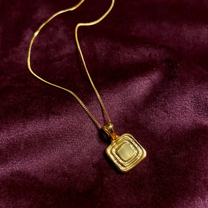 Vermeil pendant necklace 