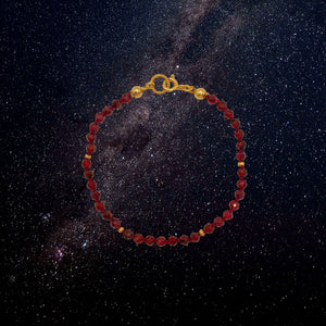 STARDUST Bracelet, Red Garnet