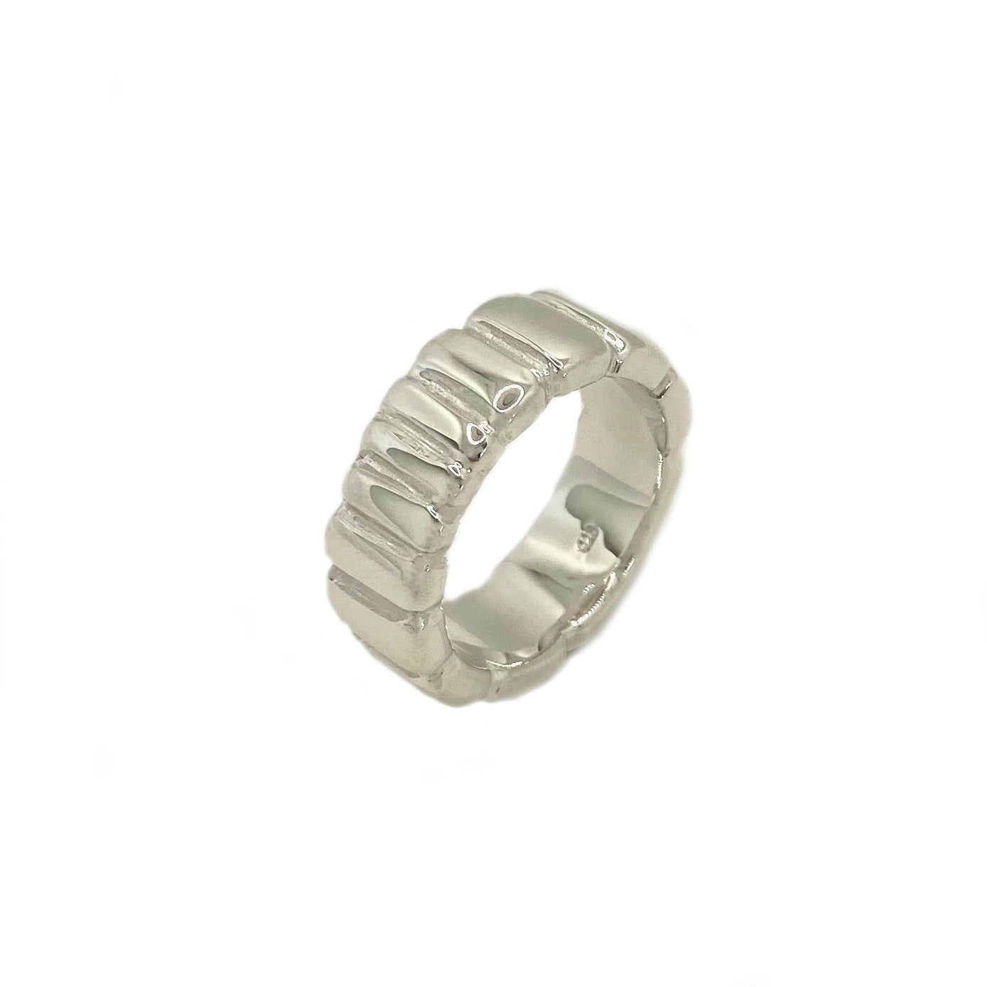 Unisex silver ring 